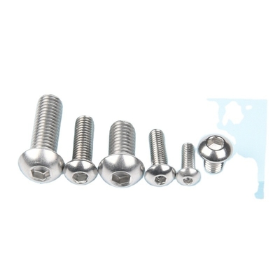 304 acero inoxidable Hexagonal Chamber Resistencia a la corrosión Muebles Socket tornillos y pernos con cabeza redonda estándar DIN