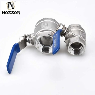 Tamaño de puerto personalizable 1/2&quot; 4&quot; SS Alta presión 1PC Hexagonal Thread 2000wog válvula de bola para la industria de alimentos y bebidas