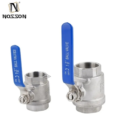 Acero inoxidable 304 316 válvula de bola CF8M CF8 NPT BSPT hilo 1pc para la estructura del diafragma y negro industrial