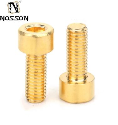 Cerrojos de cabeza de cilindro de latón métrico para la construcción DIN estándar M2 M2.5 M3 M4 M5 M6M8 M10 M12 M14 M16 M18 M20 M24 M27 M30