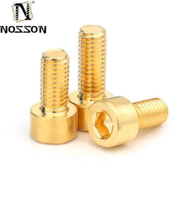 Cerrojos de cabeza de cilindro de latón métrico para la construcción DIN estándar M2 M2.5 M3 M4 M5 M6M8 M10 M12 M14 M16 M18 M20 M24 M27 M30