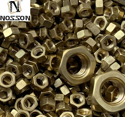 Sistema de medición INCH Cerrojo de cabeza hexagonal de latón M3 M4 M6 M8 M10 para planta de producción de sujetadores