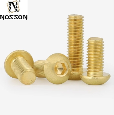 Paz de la mente garantizada métrica H62 de latón Pan Head Torx máquina de seguridad tornillo M8 botón Trox cabeza de tornillo con acabado plano