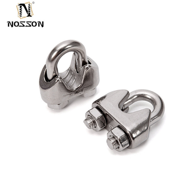 Clampada de cuerda de alambre de acero inoxidable 304/316 U Bolt Clampada de cuerda de alambre para abrazaderas de tuberías Tipo de abrazaderas de tuberías dobles en la industria general