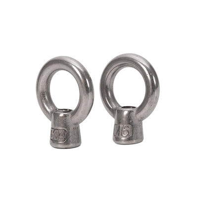 SS314 Ojo de Nudo de Acero Inoxidable M6 elevación JIS1169 gancho de tornillo con grado A4-80 acabado pulido estándar DIN