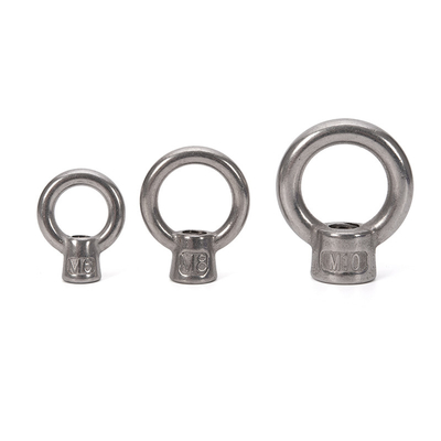 SS314 Ojo de Nudo de Acero Inoxidable M6 elevación JIS1169 gancho de tornillo con grado A4-80 acabado pulido estándar DIN