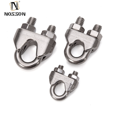 Soporte métrico de acero inoxidable 304 de servicio pesado de Japón clip de cuerda de alambre de tipo por hardware de aparejo OEM para necesidades personalizadas