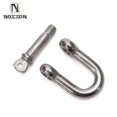 Tipo de perno DEE SHACKLES Tecnología 304 316 de acero inoxidable tornillo cautivado de broca ancha D cadenas de precisión de fundición