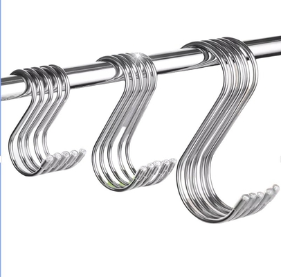 Anodizado azul métrico ganchos de metal en forma de S para el mostrador de gabinete de cocina m1.6 m2 m2.5 m3 m4 m5 m6 m8 m10 m12 m14 m16 m20