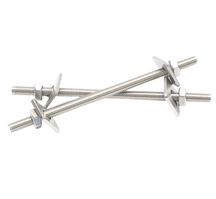 Sistema de medición de la barra roscada de doble cabeza de tornillo de acero inoxidable de roscado de pared de tornillo y tuerca M6 M8 M16