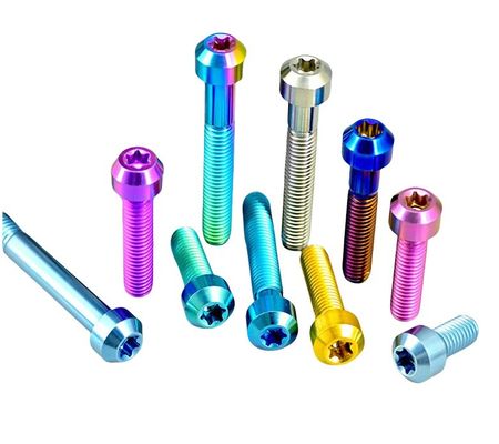 JIS estándar ZINC acabado duradero M6 * 40mm aleación de titanio Torx cabeza tornillos tornillo para el motor de la rueda delantera Hub Scooter