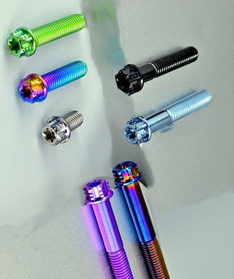 JIS estándar ZINC acabado duradero M6 * 40mm aleación de titanio Torx cabeza tornillos tornillo para el motor de la rueda delantera Hub Scooter