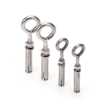 Tipo de cabeza redonda INCH de acero inoxidable M6 M8 M10 Techo de pared de trabajo pesado de hormigón Anclado de eyebolt de expansión hombro eyebolt tornillo con tuerca