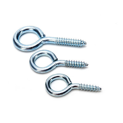 Estándar JIS M1.6 M2 M2.5 M3 M4 M5 M6 M8 M10 M12 M14 M16 M20 Triángulo especial de forma de gancho de ojo tornillo con acabado de zinc y ojos abiertos