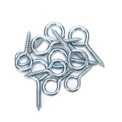 Estándar JIS M1.6 M2 M2.5 M3 M4 M5 M6 M8 M10 M12 M14 M16 M20 Triángulo especial de forma de gancho de ojo tornillo con acabado de zinc y ojos abiertos