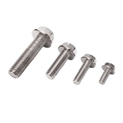 Durabilidad DIN estándar 304 de acero inoxidable de resbalada de la cerilla de brida dentada con el extremo exterior de la lavadora hexagonal