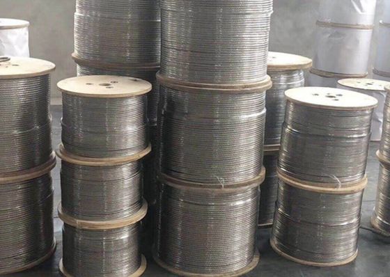 Color personalizado de acero inoxidable Rigging barandilla cuerda de cable de alambre para la planta de escalada de ropa línea y valla de sombra vela