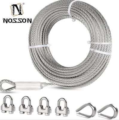 Actualice su gestión de cables con un agarre de cable de tamaño personalizado y una cuerda de alambre de acero inoxidable duradera 7x19