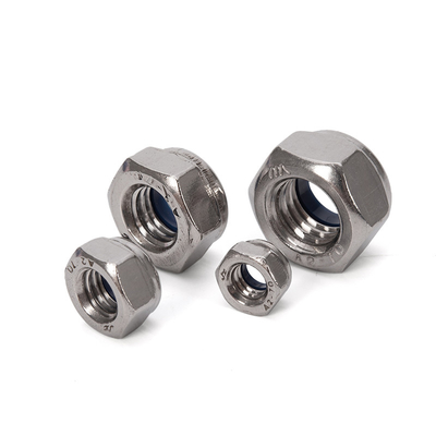 Cuidado de la salud Métrica M5 5/16 Autobloqueador Hexágono DIN985 Acero inoxidable 304/316 Nylon Insert Lock Nut para la industria pesada