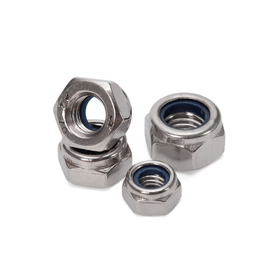 Cuidado de la salud Métrica M5 5/16 Autobloqueador Hexágono DIN985 Acero inoxidable 304/316 Nylon Insert Lock Nut para la industria pesada