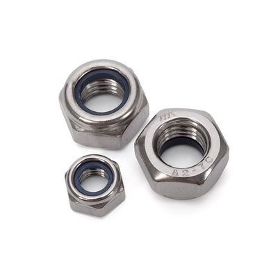 Cuidado de la salud Métrica M5 5/16 Autobloqueador Hexágono DIN985 Acero inoxidable 304/316 Nylon Insert Lock Nut para la industria pesada