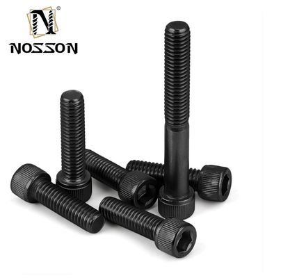 DIN estándar óxido negro Hexágono tornillo de toma de corriente M10 M12 100mm Hex Tornos de tapa de cabeza de toma de corriente Allen Tornos de cabeza para industrial