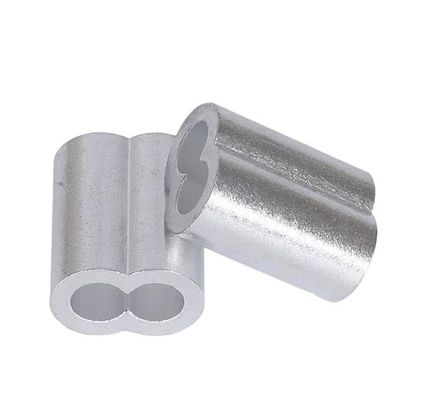 Accesorios de línea de pesca de 100 bolsas en el conector de cable de tubo de tubos con manguera de conector oval de aluminio con manguera para m10