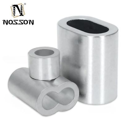 Accesorios de línea de pesca de 100 bolsas en el conector de cable de tubo de tubos con manguera de conector oval de aluminio con manguera para m10