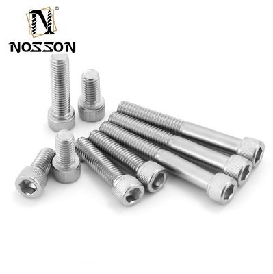 Sistema de medición métrico Titanio plateado Hex Socket Bolt M3 M6 M10 Perfecto para fijación industrial de trabajo pesado