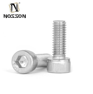 Sistema de medición métrico Titanio plateado Hex Socket Bolt M3 M6 M10 Perfecto para fijación industrial de trabajo pesado