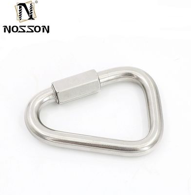 Carabinas de enlace rápido de 3/8 pulgadas de acero inoxidable altamente pulido Carabinas de bloqueo ovalado de acero inoxidable Conector de enlace de cadena de trabajo pesado