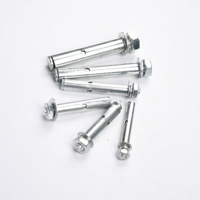 Acero marrón M6 M8 M10 anclaje de expansión perno fijo perno escudo de anclaje con perno hexagonal para aplicaciones de trabajo pesado acabado gris