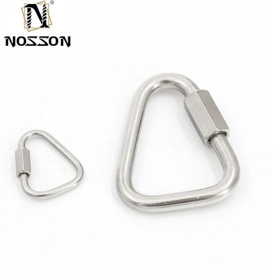 Material altamente pulido y acabado zincado galvanizado oval de enlace rápido para hardware de aparejo de tamaño personalizado