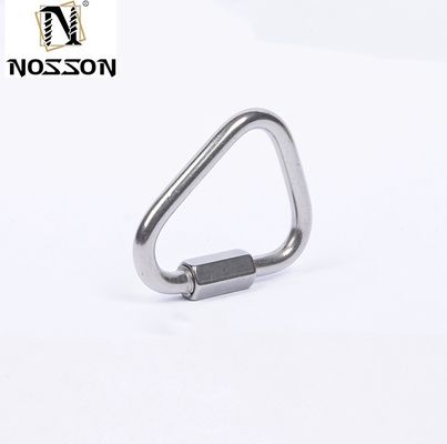 Material altamente pulido y acabado zincado galvanizado oval de enlace rápido para hardware de aparejo de tamaño personalizado