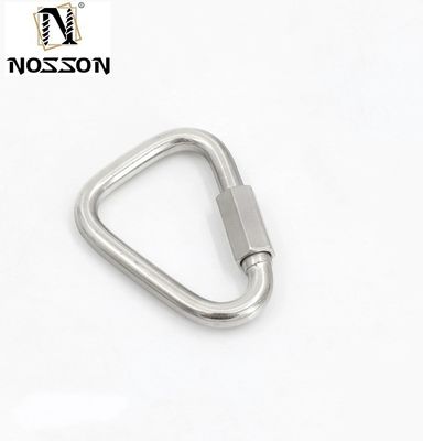 Material altamente pulido y acabado zincado galvanizado oval de enlace rápido para hardware de aparejo de tamaño personalizado