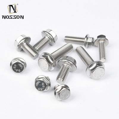 Cerrojos de carro 304 316 de acero inoxidable Cerrojos de brida hexagonal DIN6921 Hardware M8x20 cabeza M8 x 1.25 tornillos para industriales