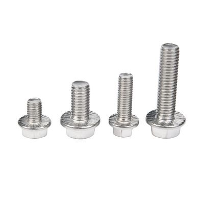 Cinturado con zinc M8 a M27 Tamaño de acabado plano de los tornillos de transporte de acero al carbono con brida hexagonal y grado 8.8/10.9/12.9 estándar