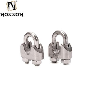 Clip de cable de cable de cable de alambre simple de U-bolt de acero inoxidable fundido de 7,9 mm para la industria industrial y de bebidas alimenticias