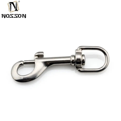 Carabiner de rodadura de cerrojo de acero inoxidable de acabado plano para la industria general 10 mm