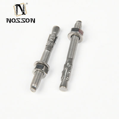 DIN estándar Zinc acabado 304 de acero inoxidable cuña de expansión perno de anclaje para los requisitos del cliente