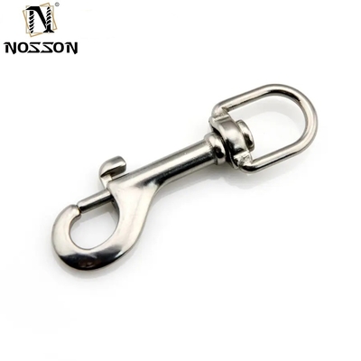 Acero inoxidable de minería SS304 SS316 A2 A4 Anillo oval cuerda de correa para perros ojo redondo gancho giratorio gancho rápido industria pesada accesorio esencial