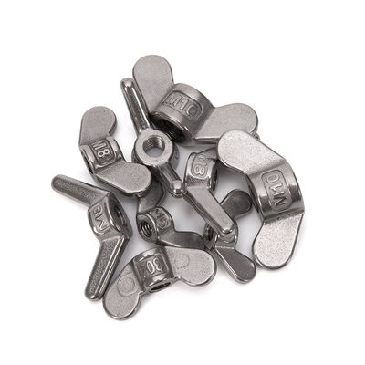 Finitura métrica de óxido negro de acero inoxidable de rodillos de alas de mariposa DIN315 para la industria automotriz y la medición métrica