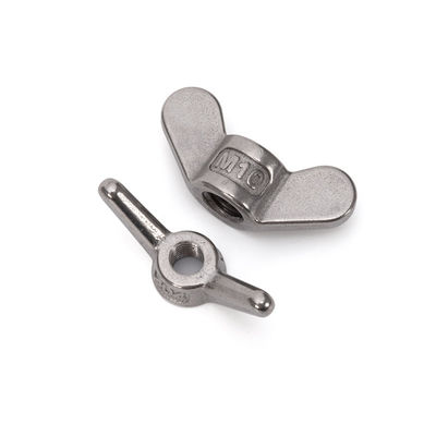 Finitura métrica de óxido negro de acero inoxidable de rodillos de alas de mariposa DIN315 para la industria automotriz y la medición métrica