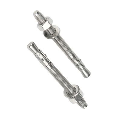 Terminado de pasivación 304 Cuña de acero inoxidable tornillos de expansión de anclaje Estándar DIN métrico para soluciones de mantenimiento de automóviles
