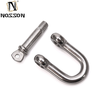8 mm Polido Marítimo Tipo D DIN82101 Enjazón de Hardware Pesado Con Pin de Collar para el Levantamiento en Soluciones de la Industria Minorista