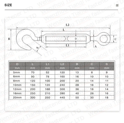 Tratamiento de agua Acero inoxidable Cuerpo cerrado M16 M2 M24 para Shandong Compra Jis F7020 M4 Marine Eye Eye Rueda de mano