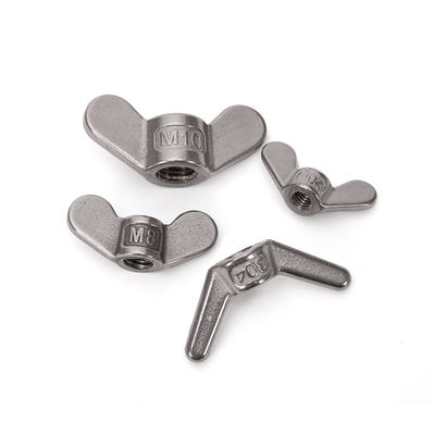 Aplicaciones en la industria general Sistema métrico de medición de acero de aleación Nuts de alas de mariposa con acero inoxidable galvanizado
