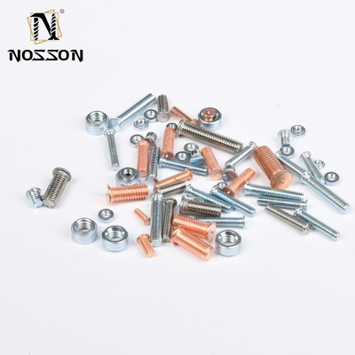 Estándar de la industria de la plata 304 tornillos de soldadura de acero inoxidable M3 / M4 / M5 / M6 / M8 tornillos de montaje de puntos de rodillo con estándar DIN