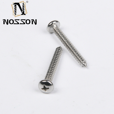 Metric SS304 SS316 acero inoxidable M2.5 JIS Phillips Flat Head Self Tapping Screw para el metal en el estándar JIS