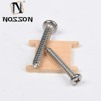 Metric SS304 SS316 acero inoxidable M2.5 JIS Phillips Flat Head Self Tapping Screw para el metal en el estándar JIS